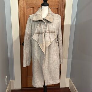 Intermix unlined wool coat, size small